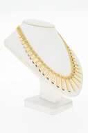 18 Karaat geelgouden Cleopatra Collier - 45 cm