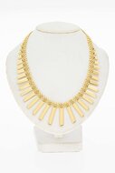 18 Karaat geelgouden Cleopatra Collier - 45 cm