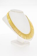 18 Karaat geelgouden Cleopatra Collier - 44 cm