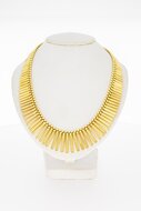 18 Karaat geelgouden Cleopatra Collier - 44 cm