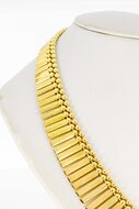 18 Karaat geelgouden Cleopatra Collier - 44 cm