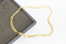 Cleopatra damesketting 14 karaat  goud - 45 cm