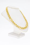 18 Karaat geelgouden Collier met staafjes - 43,5 cm