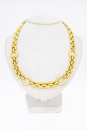 18 Karaat geelgouden Collier met staafjes - 43,5 cm