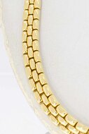 14 karaat gouden Staafjes Collier - 43,7 cm