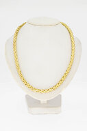 Vossenstaart ketting 14 Karaat goud - 45,1 cm