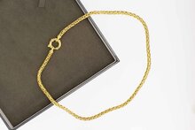 Vossenstaart ketting 14 Karaat goud - 45,1 cm