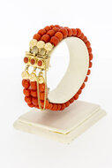 14 karaat Bloedkoraal armband - 18 cm