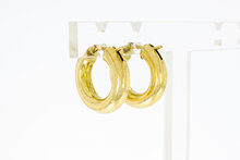 Gouden creolen dames 18 karaat - 2 cm