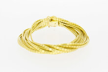 18 Karaat gouden dames armband - 18,9 cm