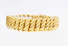 18 karaat brede gouden armband - 20,4 cm