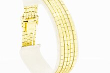 18 Karaat goud Staafjes armband - 19,7 cm