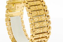 Vintage brede gouden armband 18 karaat - 18,8 cm