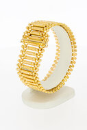 Brede Vintage armband 18 Karaat goude - 19 cm