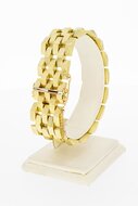 14 Karaat brede Staafjes armband - 20,3 cm