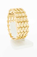 Vintage brede ros&eacute;gouden armband 18 karaat - 19,1 cm (36,1 g)