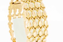Vintage brede ros&eacute;gouden armband 18 karaat - 19,1 cm (36,1 g)
