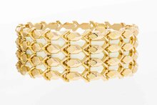 Vintage brede ros&eacute;gouden armband 18 karaat - 19,1 cm (36,1 g)