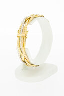 Gevlochten armband 18 Karaat goud - 19,1 cm