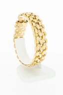 18 Karaat gouden brede armband - 20,1 cm