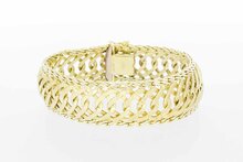14 karaat Gevlochten armband - 19,5 cm