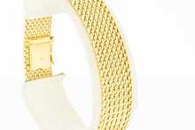 14 Karaat gevlochten armband - 18,9 cm