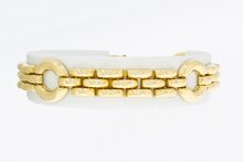 18 Karaat gouden Staafjes armband - 18,8 cm