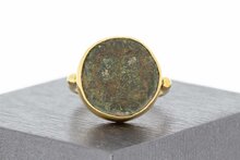 22 Karaat Retro ring met Antieke Penning - 17,2 mm