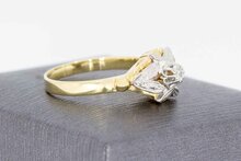 14 Karaat gouden diamant ring - 18 mm