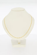 Gouden 14 karaat Figaro ketting - 45 cm