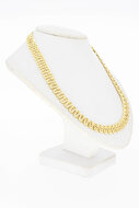 14 karaat brede gouden ketting - 44,7 cm