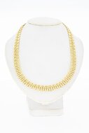 14 karaat brede gouden ketting - 44,7 cm
