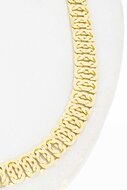 14 karaat brede gouden ketting - 44,7 cm