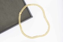 14 karaat brede gouden ketting - 44,7 cm
