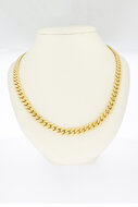 Gouden gourmet ketting heren 18 karaat - 85,8 cm