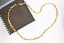 Gouden gourmet ketting heren 18 karaat - 85,8 cm