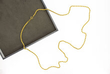 18 karaat gouden koordketting - 71,5 mm