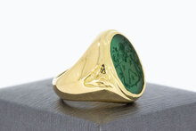 Gouden zegelring heren 18 karaat - 17,8 mm