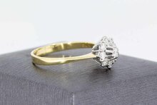Bicolor 14 Karaat diamant ring - 19,8 mm
