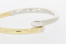 14 karaat bicolor gouden Slavenarmband