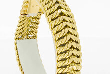 Gevlochten 18 Karaat goudenarmband - 20,6