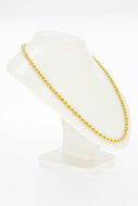 18 kaart goud Koordketting - 52,4 Cm