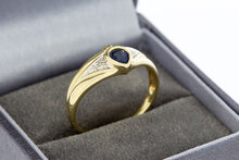 14 karaat gouden edelsteen ring - 19,2 mm