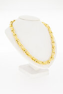 Anker heren ketting 18 karaat goud - 46 cm