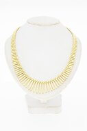 14 Karaat gouden Cleopatra ketting - 45,6 cm