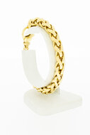 Brede gouden vossenstaart armband 18 karaat - 20,1 cm