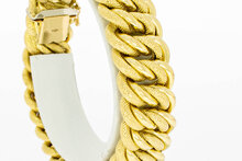 18 karaat goud brede armband - 20,1 cm