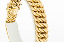 Gevlochten 18 karaat brede Armband - 20,7 cm