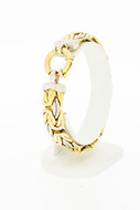 18 karaat gouden platte Koningsarmband - 20,5