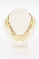 Cleopatra collier 14 karaat geelgoud - 44 cm